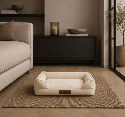Max&Mand Orthopedische Hondenmand Beige – S (60 × 40 × 15 cm)