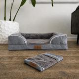 Max&Mand Losse Hoes Orthopedische Hondenmand Donkergrijs