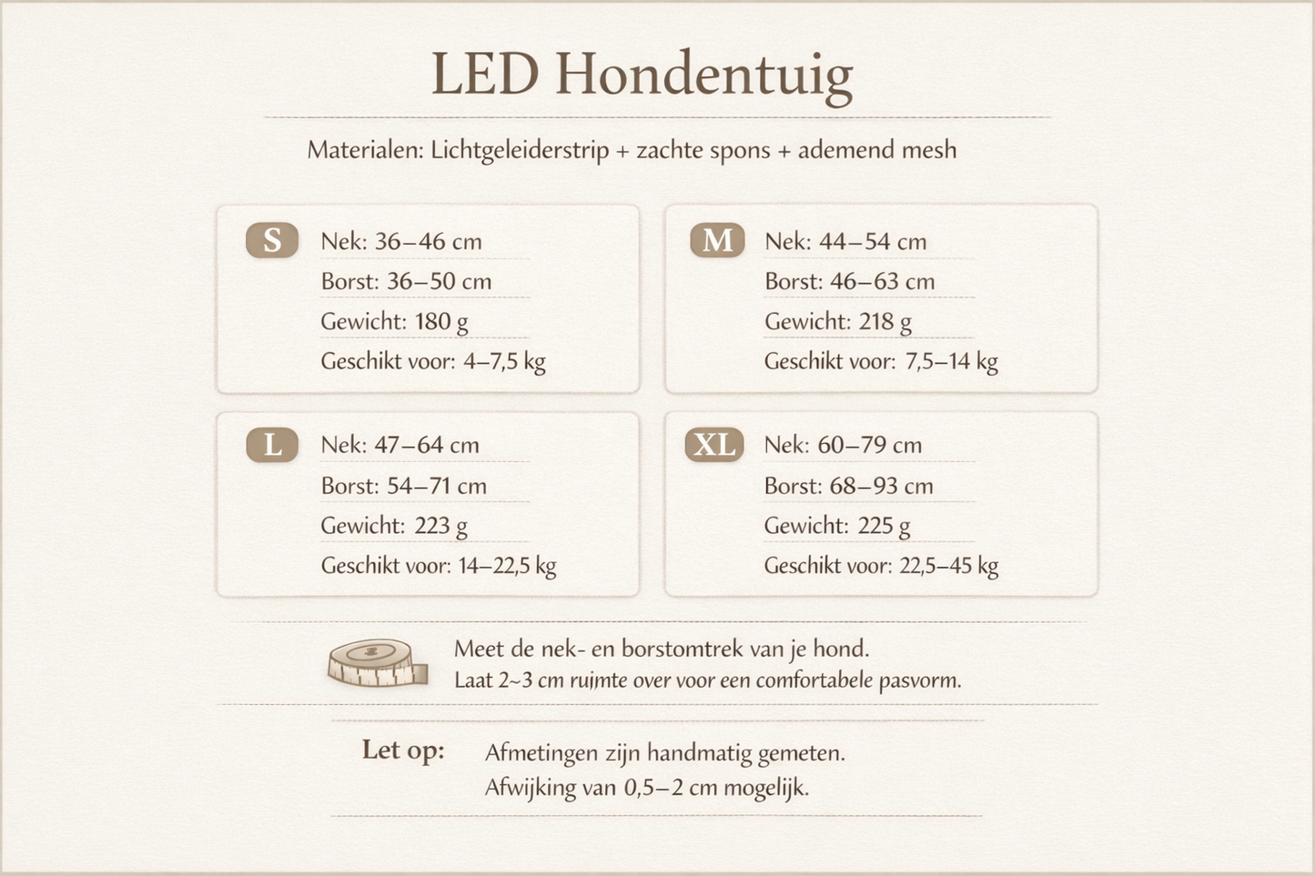Max&Mand LED Hondentuig Oplaadbaar & Goed Zichtbaar in het Donker