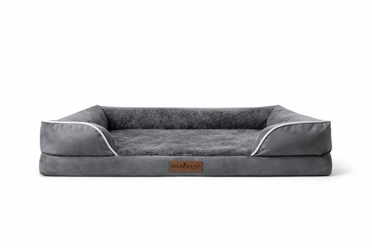 Max&Mand Orthopedische Hondenmand Donkergrijs – L (115 × 90 × 22 cm)
