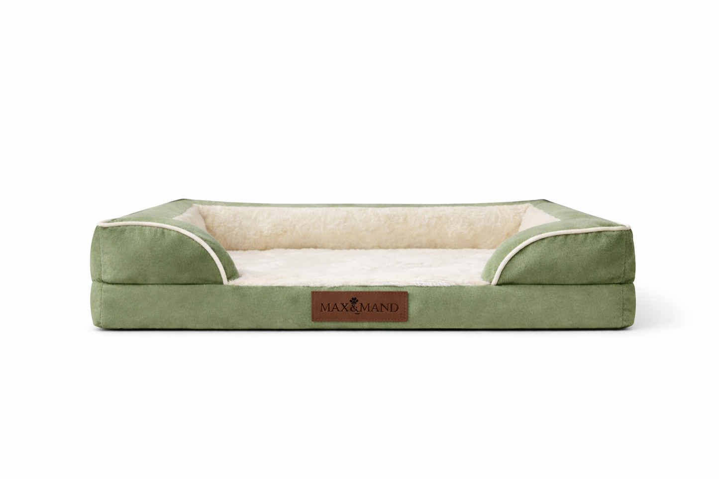 Max&Mand Orthopedische Hondenmand Groen – L (115 × 90 × 22 cm)