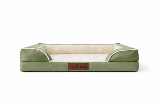 Max&Mand Orthopedische Hondenmand Groen – L (115 × 90 × 22 cm)