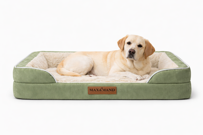 Max&Mand Orthopedische Hondenmand Groen – L (115 × 90 × 22 cm)