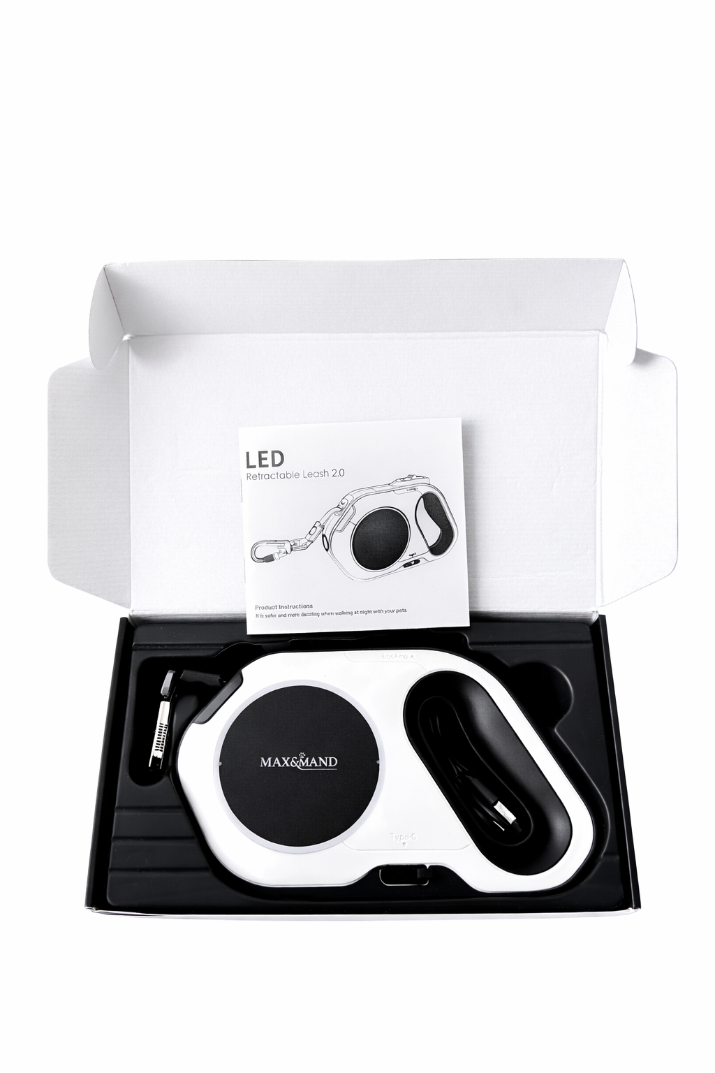 Max&Mand LED Hondenriem 5 Meter met Zaklamp Oplaadbaar