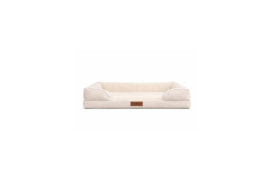 Max&Mand Orthopedische Hondenmand Beige – S (60 × 40 × 15 cm)
