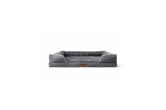 Max&Mand Orthopedische Hondenmand Donkergrijs – S (60 × 40 × 15 cm)