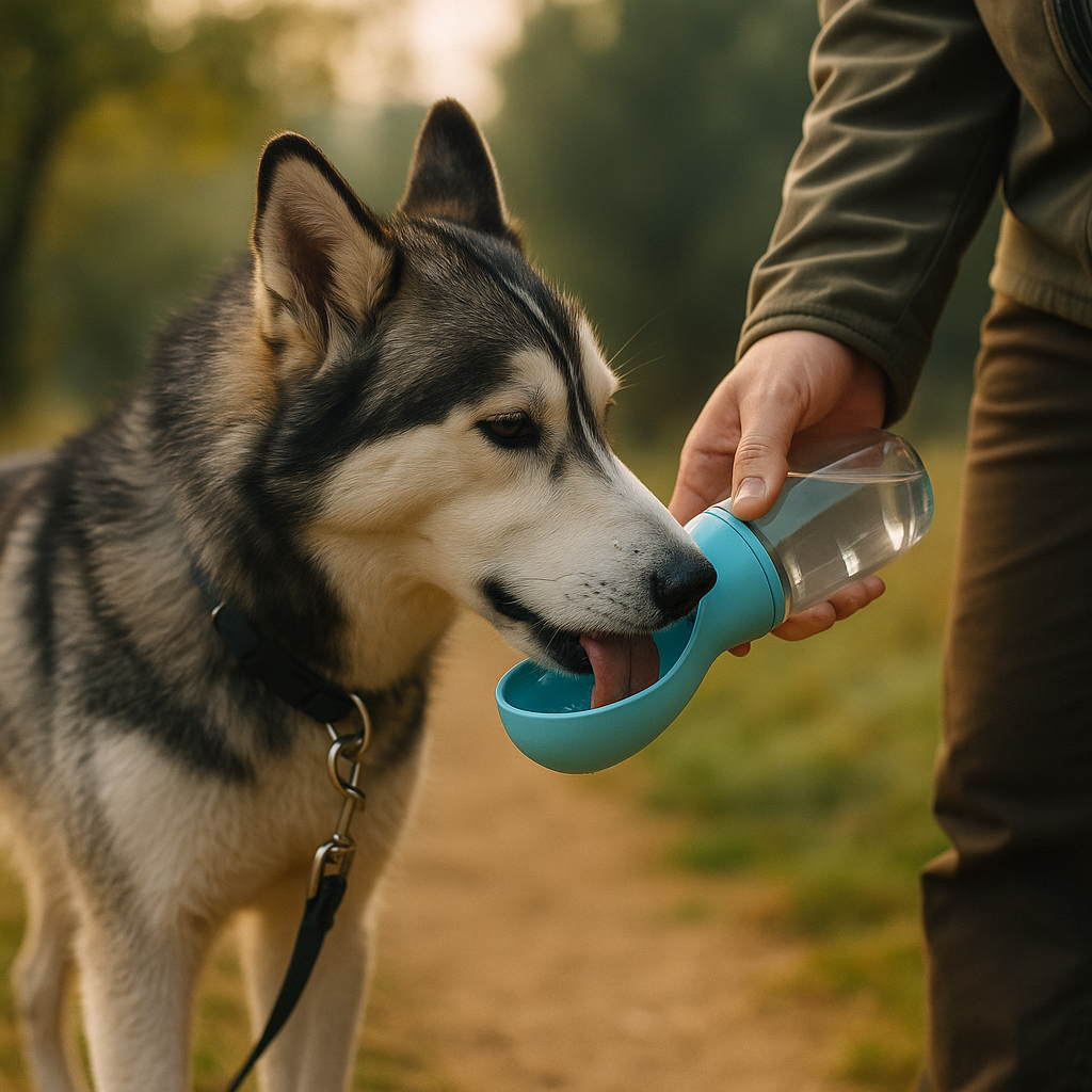 Draagbare Drinkfles voor Honden – Altijd vers water, zonder geknoei