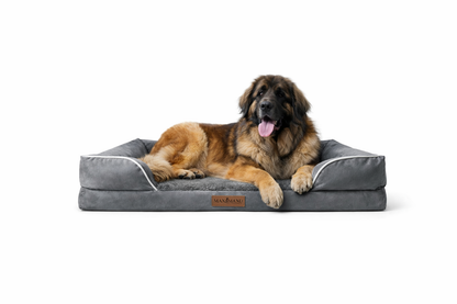 Max&Mand Orthopedische Hondenmand Donkergrijs – XL (134 × 106 × 22 cm)