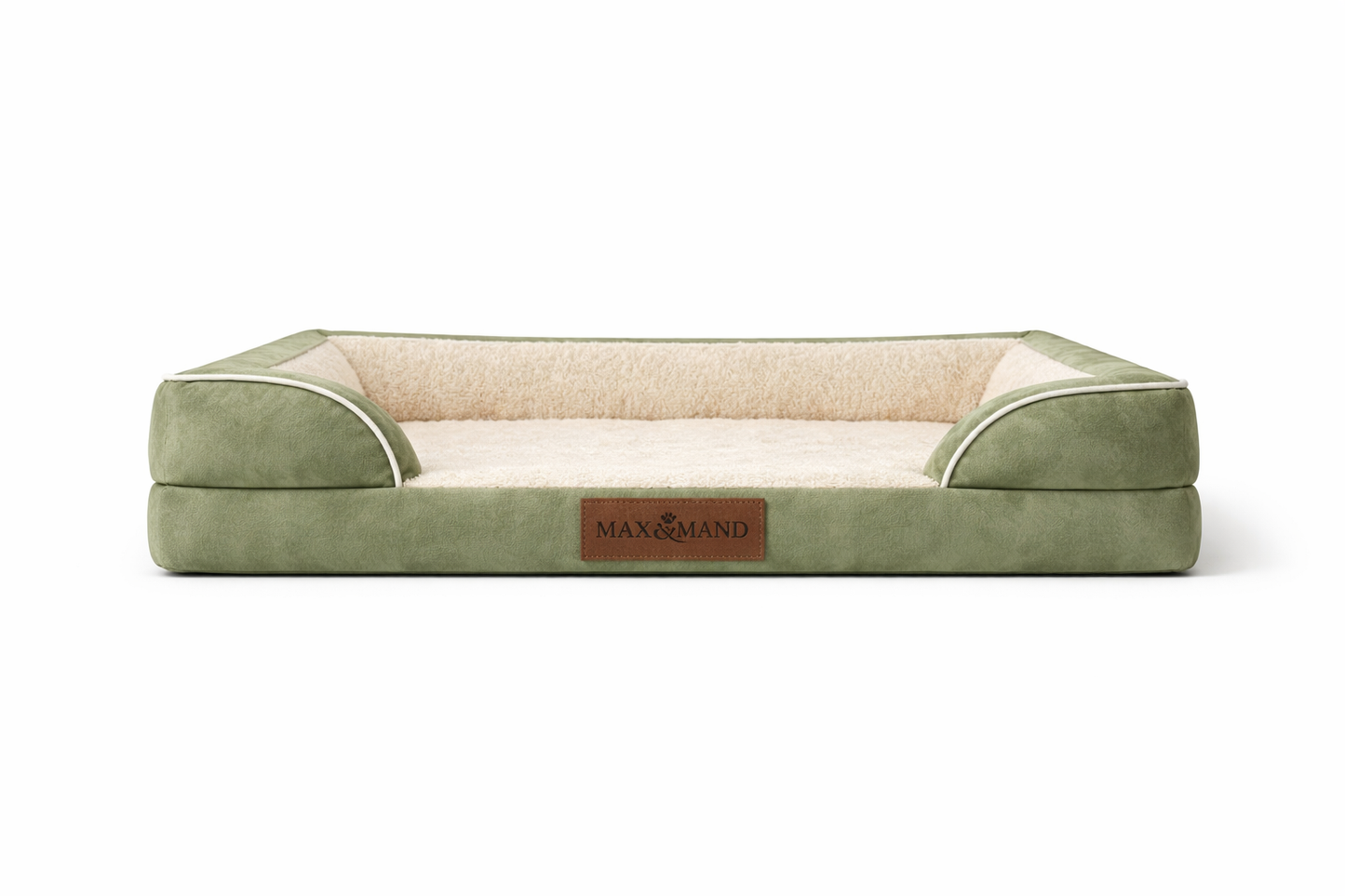 Max&Mand Orthopedische Hondenmand Groen – XL (134 × 106 × 22 cm)