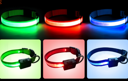 LED Halsband voor Honden – Veilig zichtbaar tijdens elke wandeling in het donker