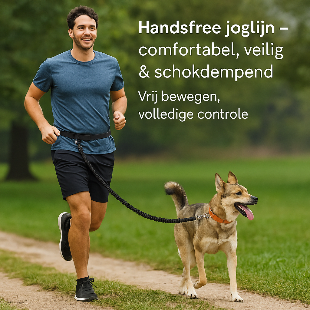 Handsfree Joggingriem voor Honden – Samen bewegen met vrije handen en controle