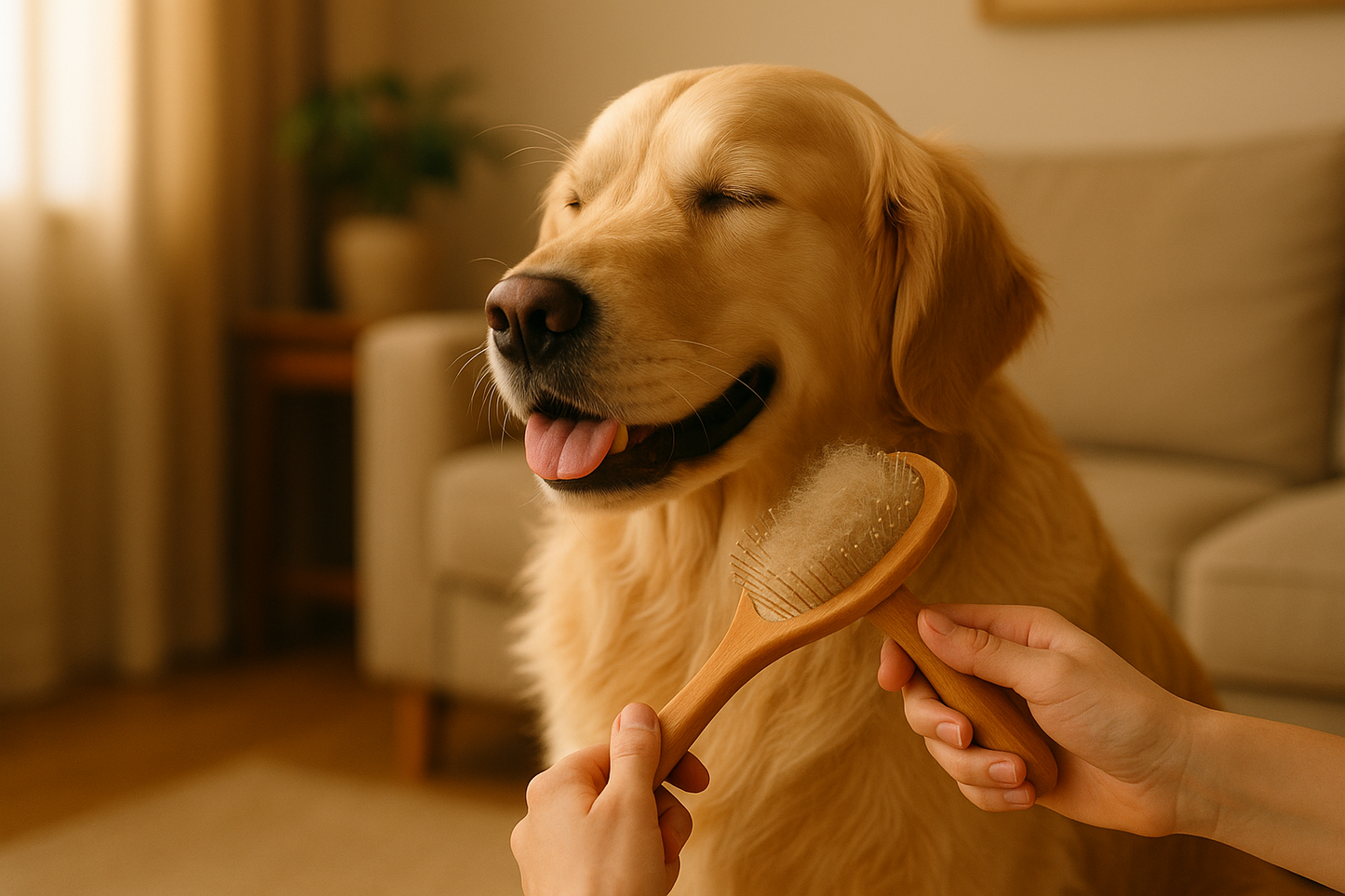 Hondenverzorgingsborstel – Zachte dagelijkse vachtverzorging zonder trekken